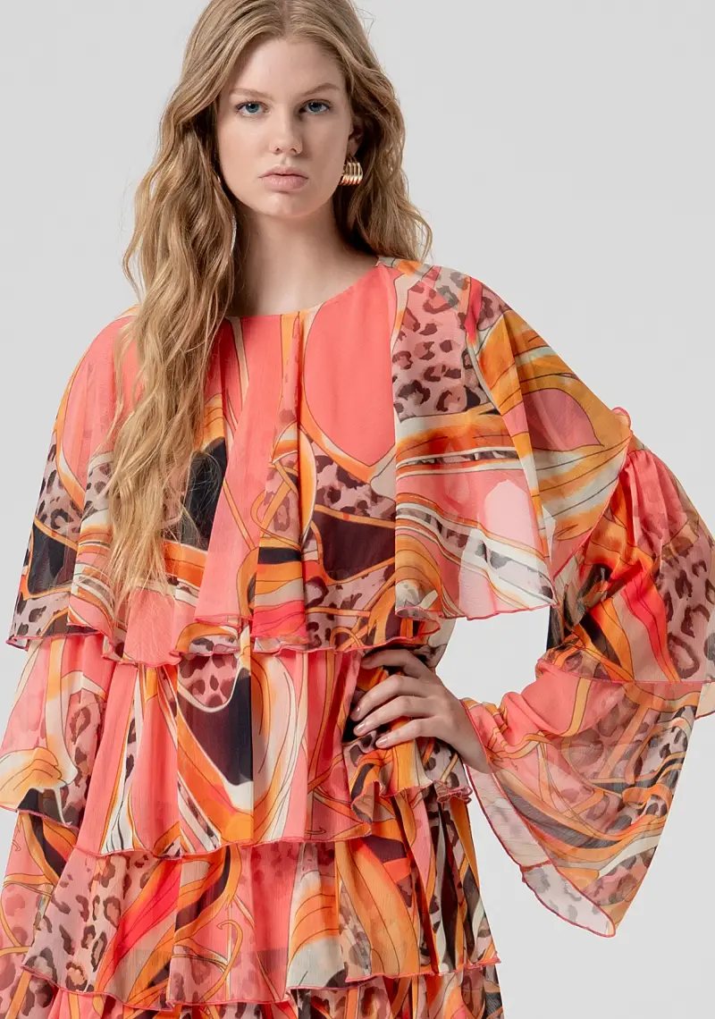 Abito linea ad A mini in fantasia miniatura 2