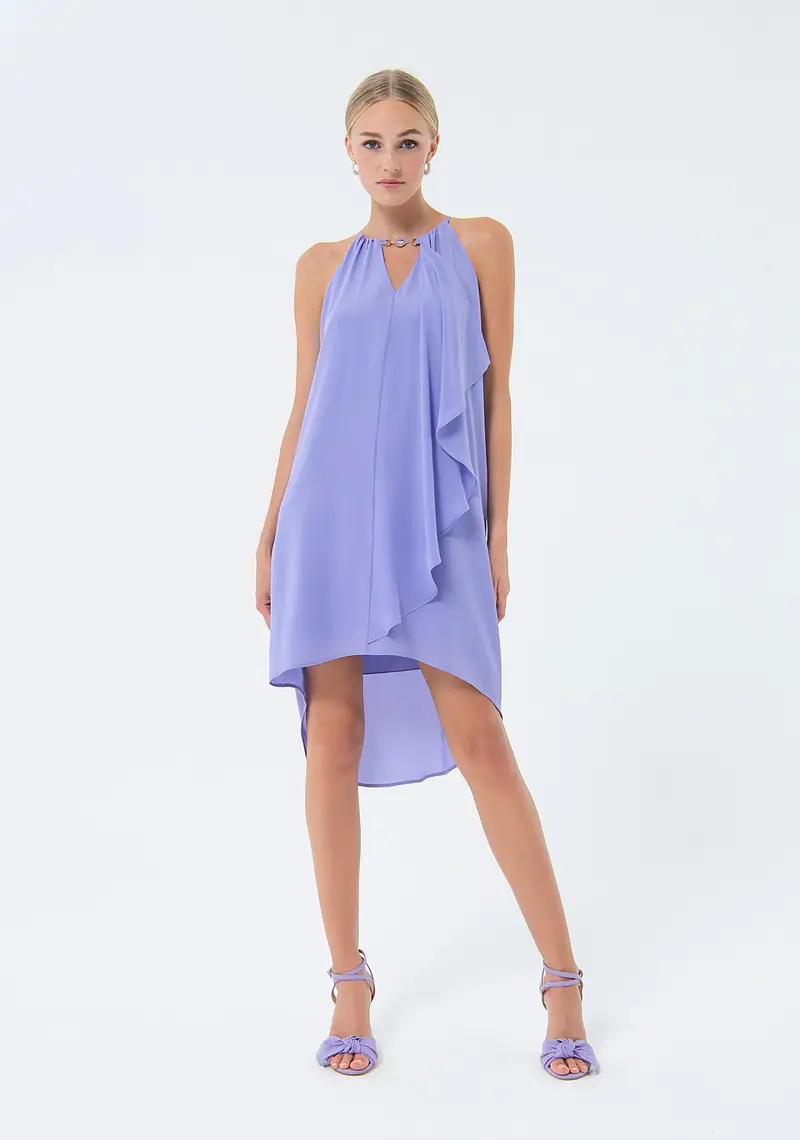 Abito linea ad A mini in georgette