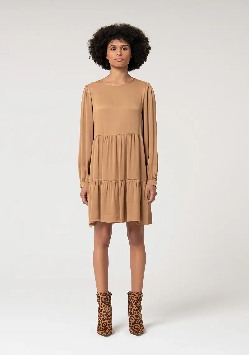 Abito linea ad A mini in viscosa