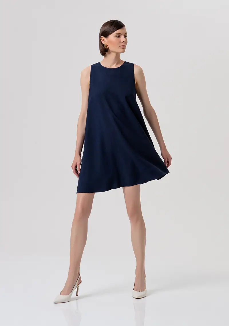 Fracomina Abito mini linea ad A blu