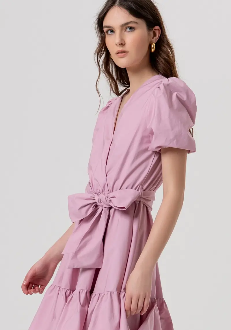 Abito regular in popeline di cotone miniatura 2