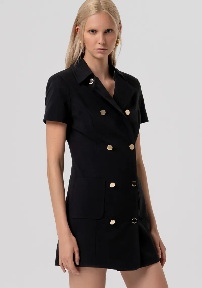 Abito regular mini doppiopetto miniatura 2