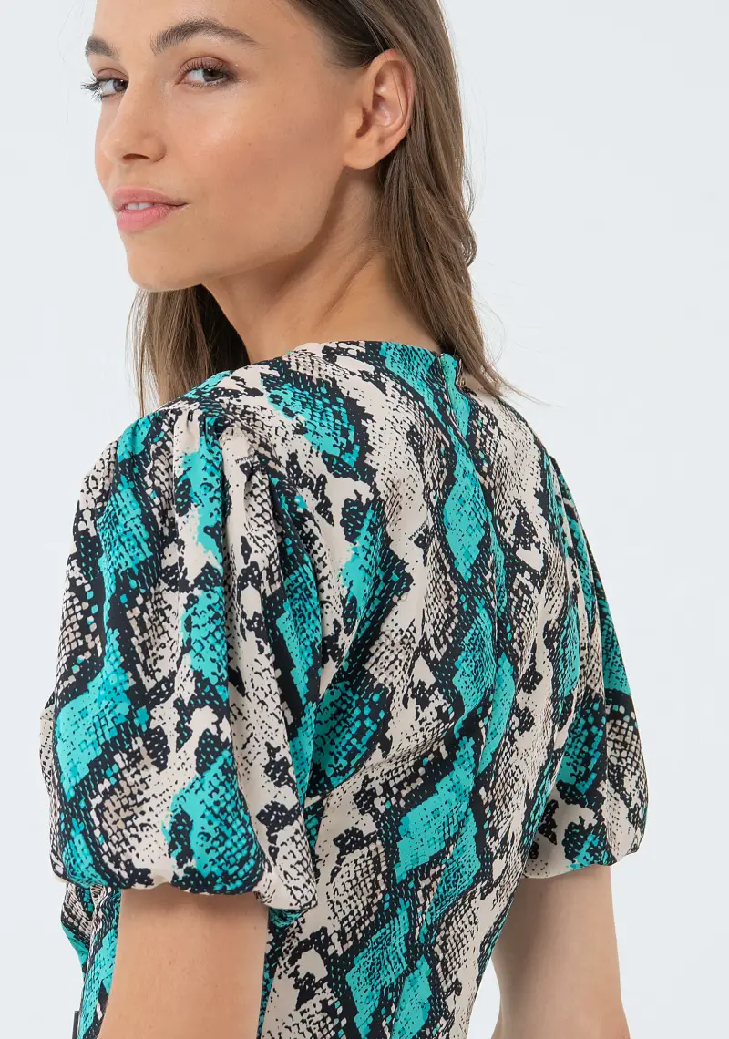 Abito regular mini in fantasia animalier miniatura 2