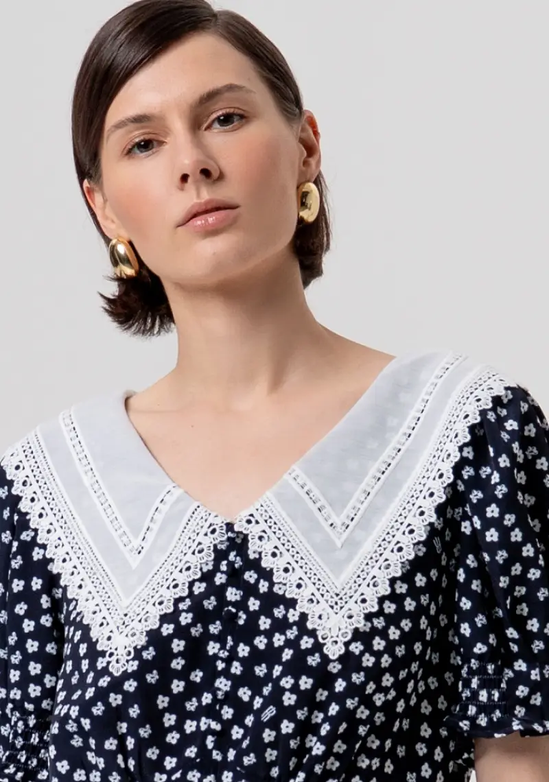 Abito regular mini in fantasia floreale miniatura 2