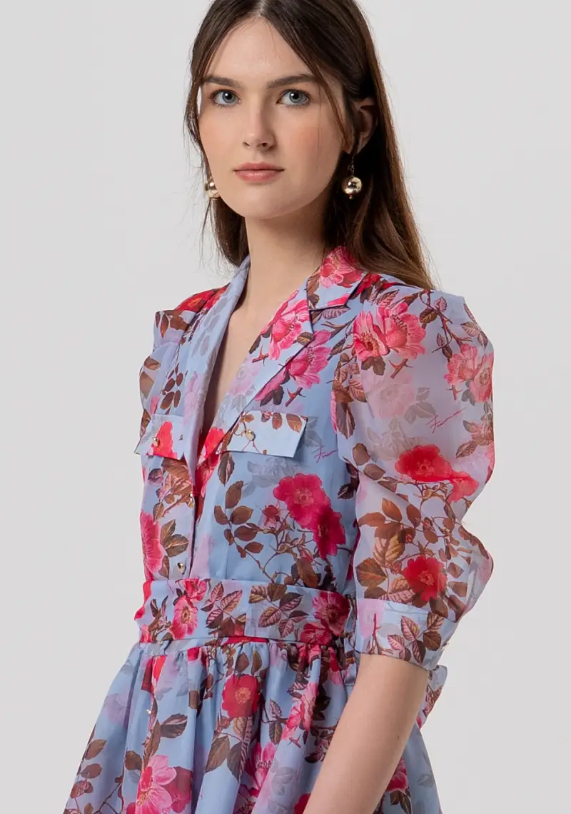 Abito regular mini in fantasia floreale miniatura 2