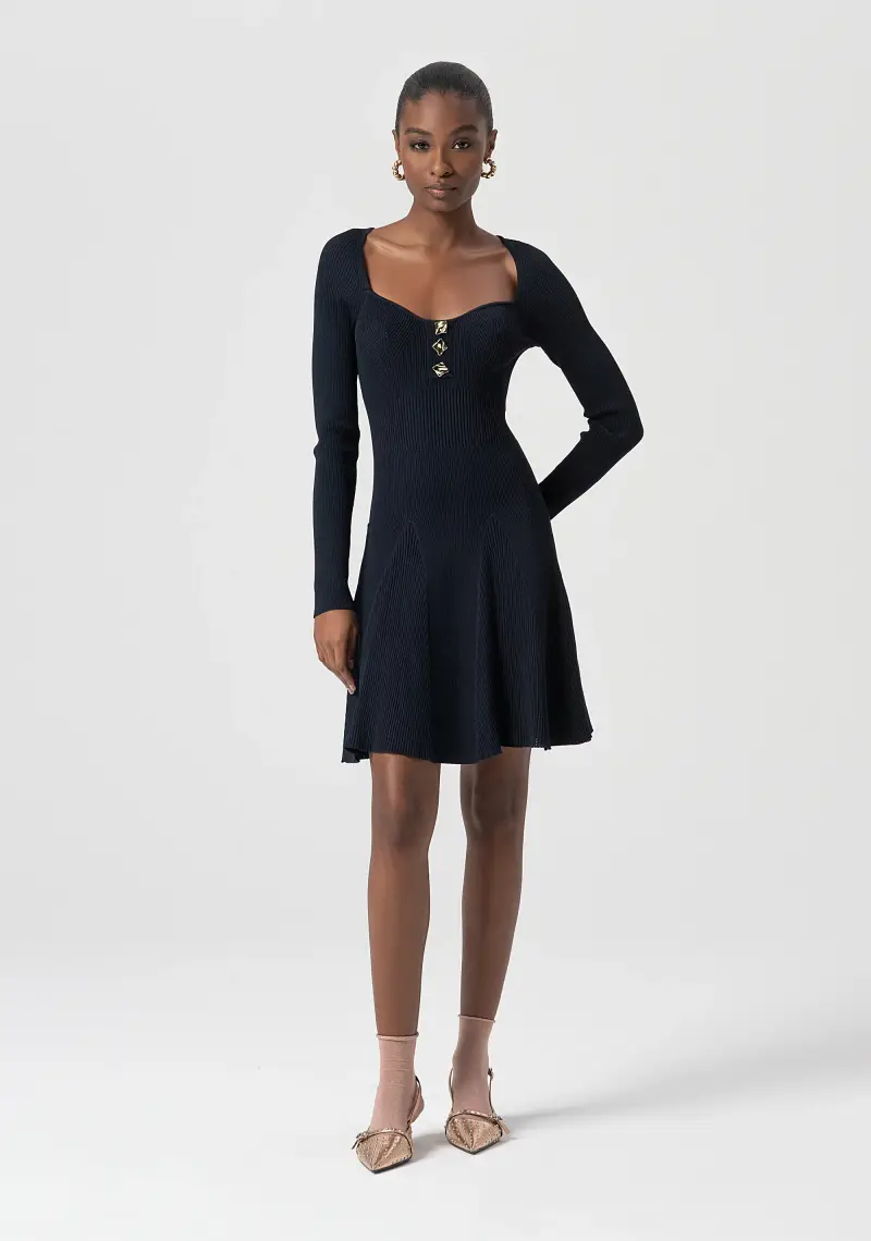 Abito regular mini in maglia