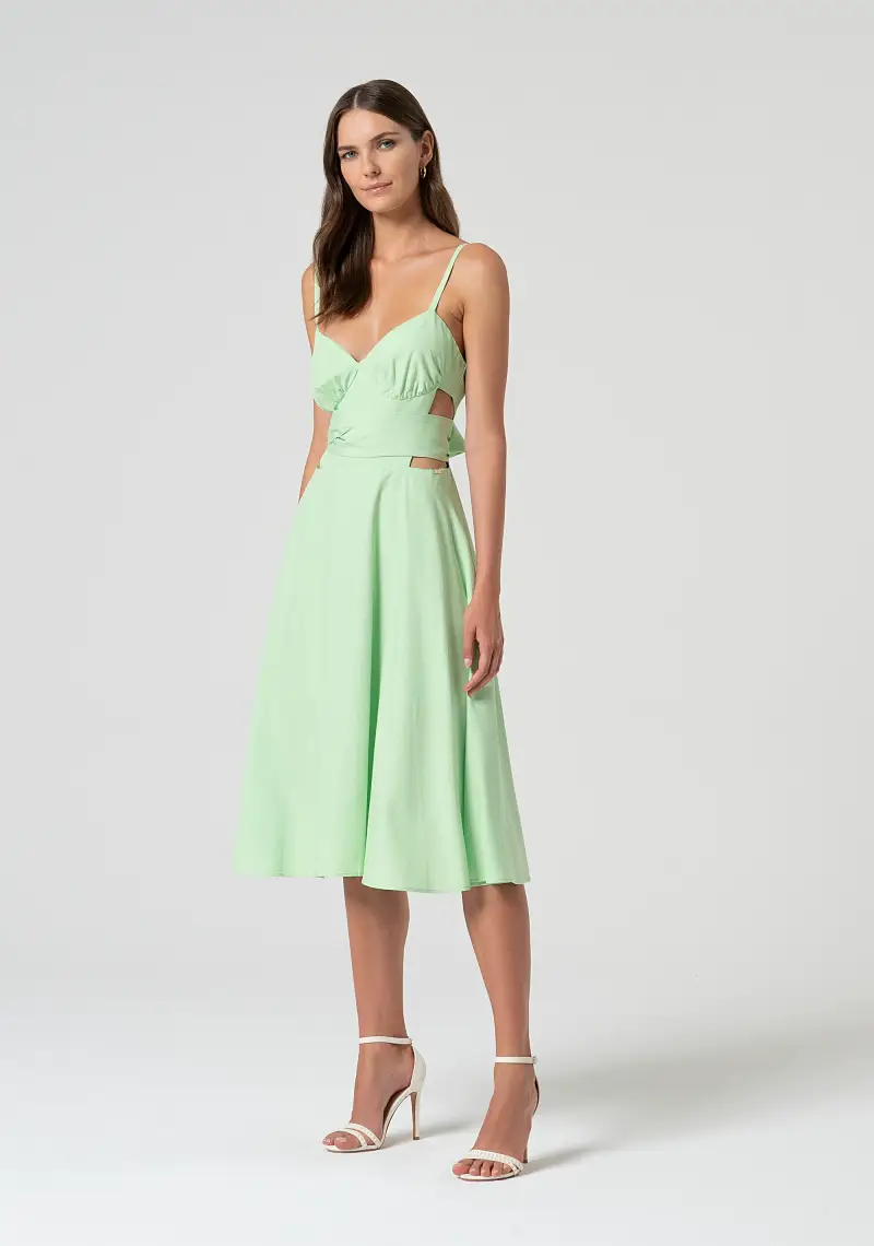 Abito senza maniche in popeline