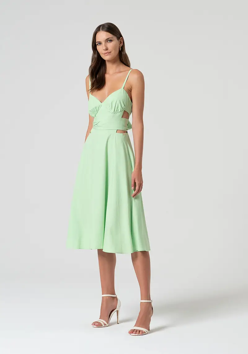 Abito senza maniche in popeline