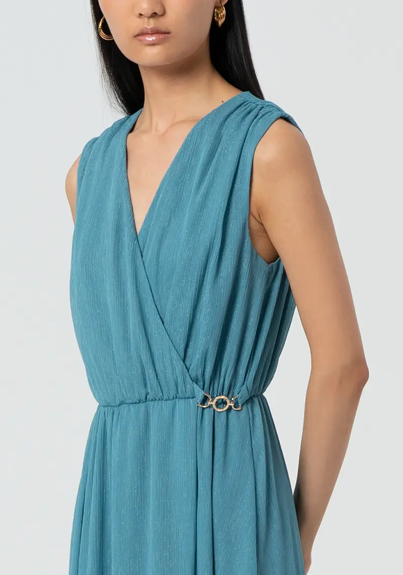 Abito senza maniche lungo con lurex miniatura 2