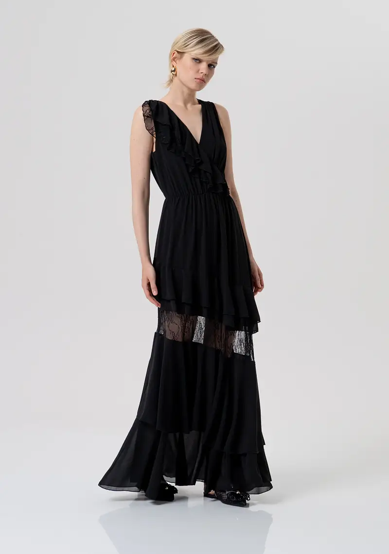 Abito senza maniche lungo miniatura 2