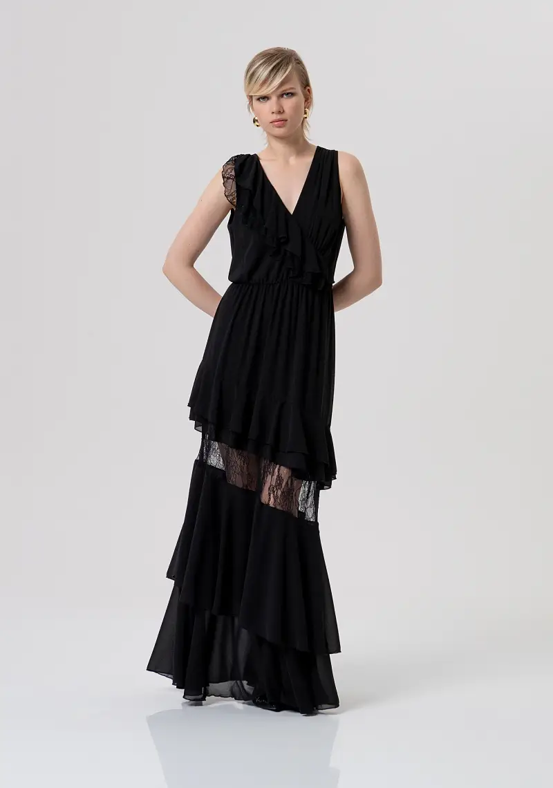 Abito senza maniche lungo