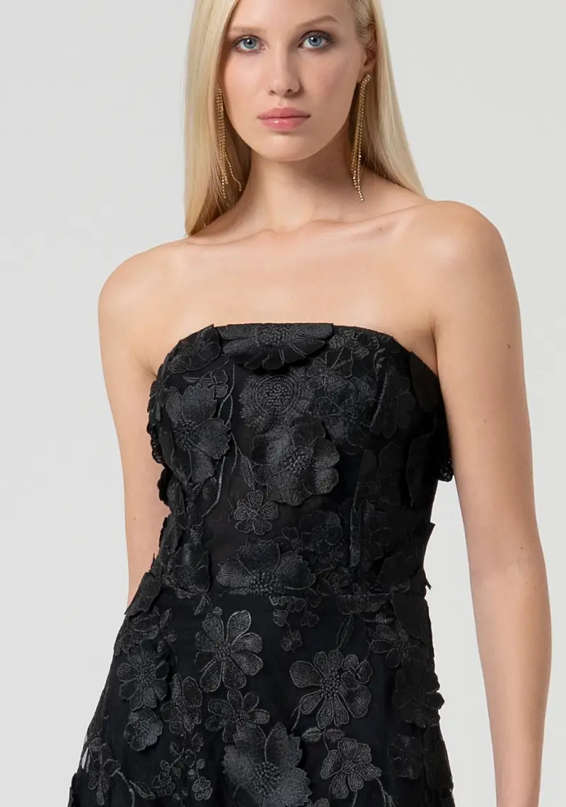 Abito senza maniche midi in pizzo miniatura 2