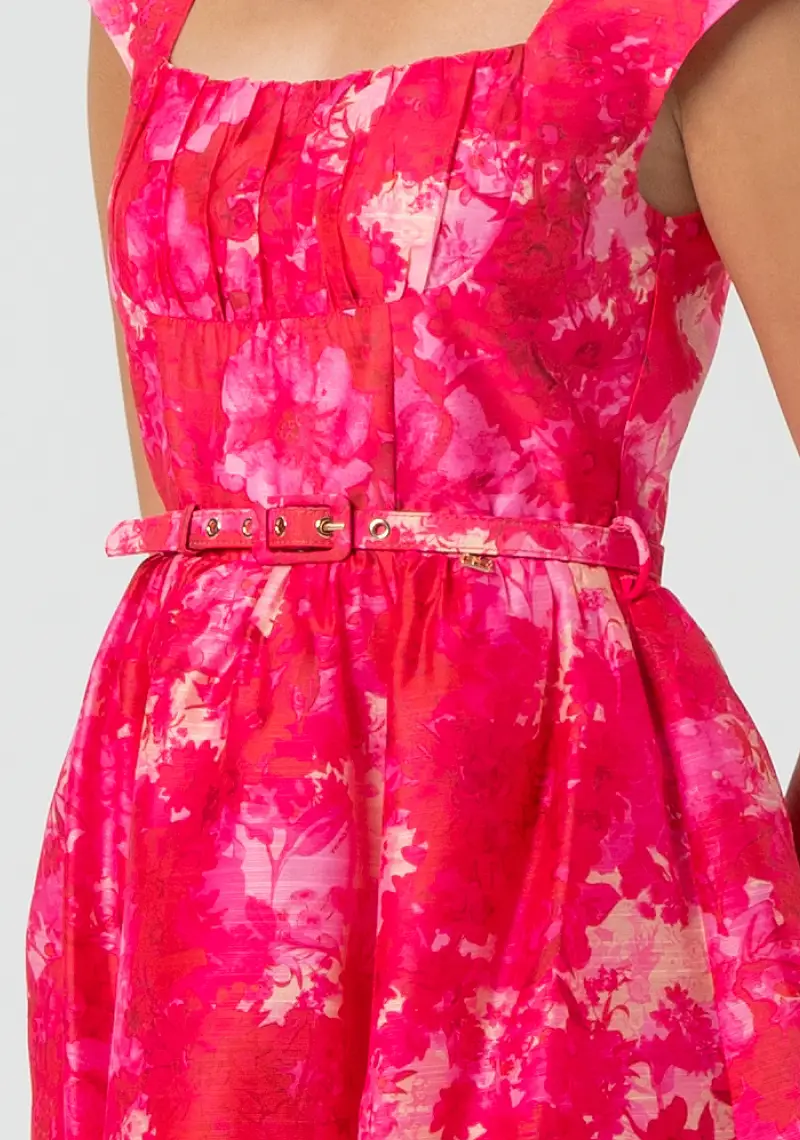 Abito senza maniche mini in fantasia multicolor miniatura 2