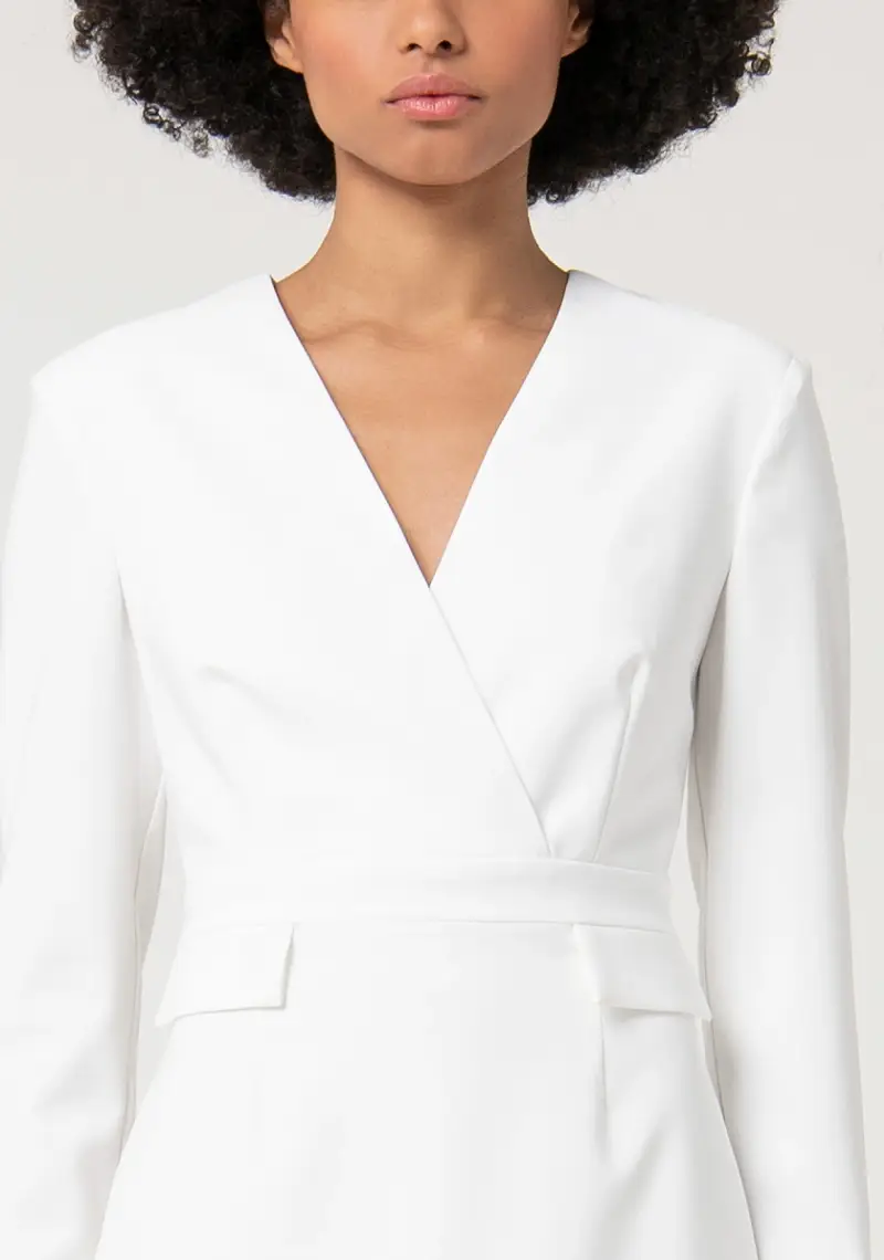 Abito slim a tubino in tessuto stretch miniatura 2