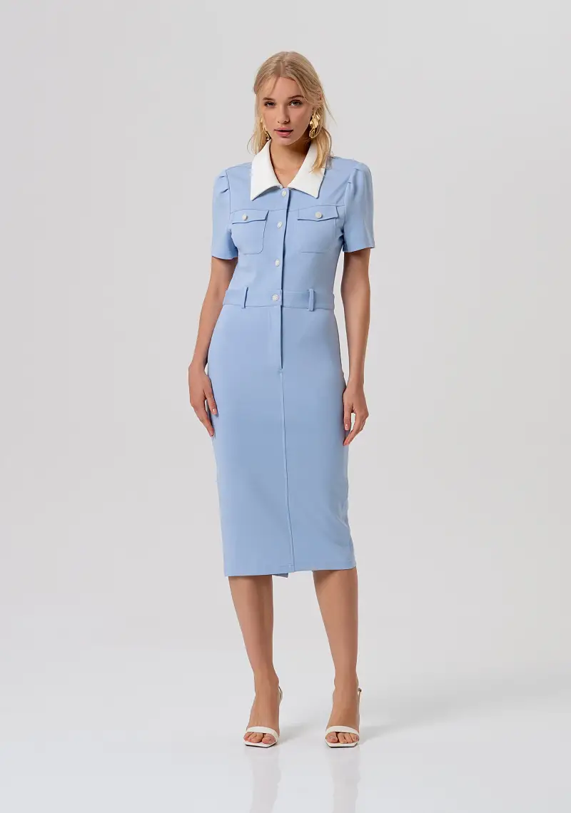 Abito slim a tubino midi