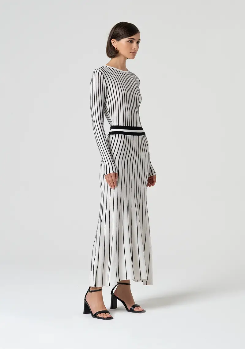 Abito slim lungo in maglia miniatura 2