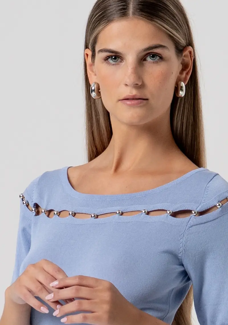 Abito slim midi in maglia miniatura 2