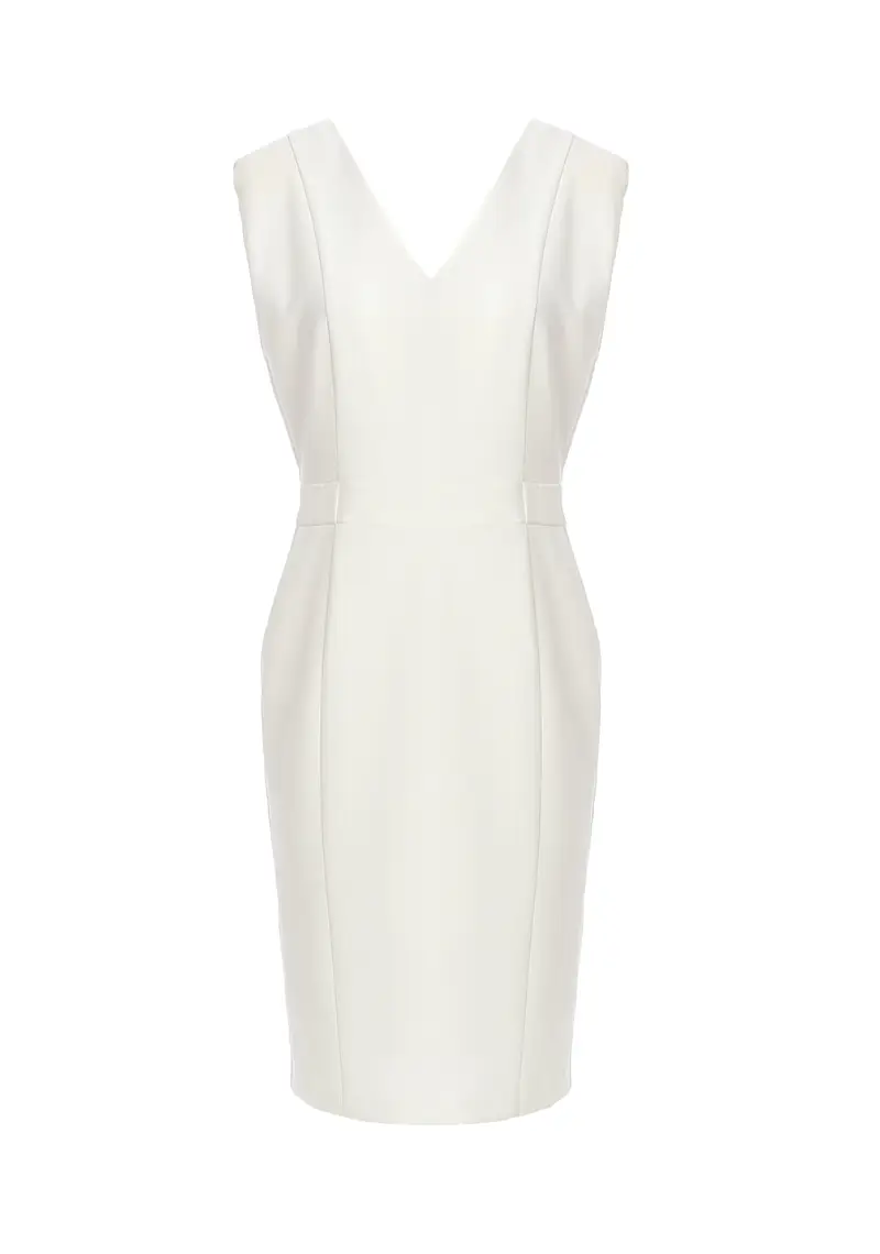 Abito slim mini in crepe