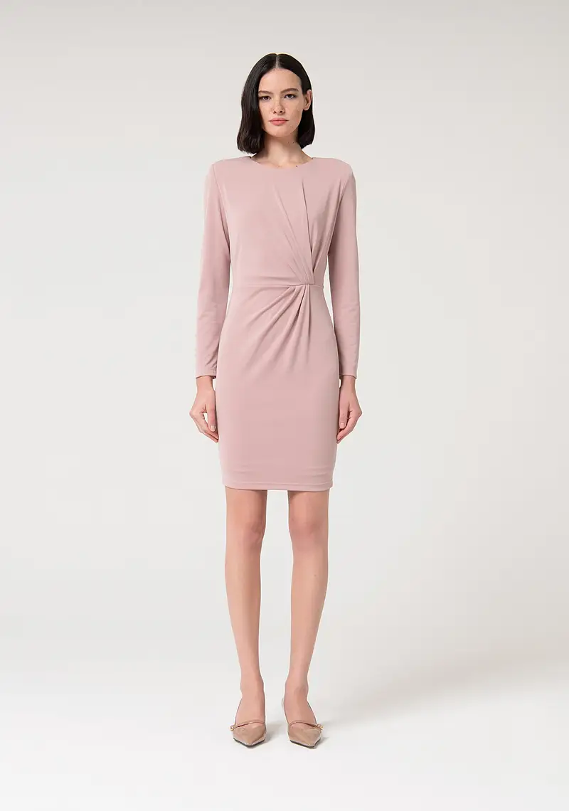 Abito slim mini in tessuto stretch