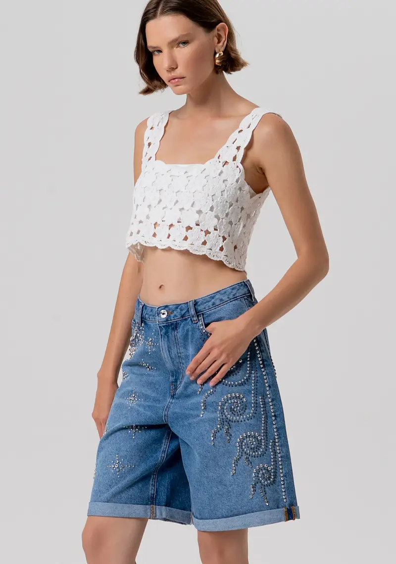 Fracomina Bermuda Denim 4082352 miniatura 2