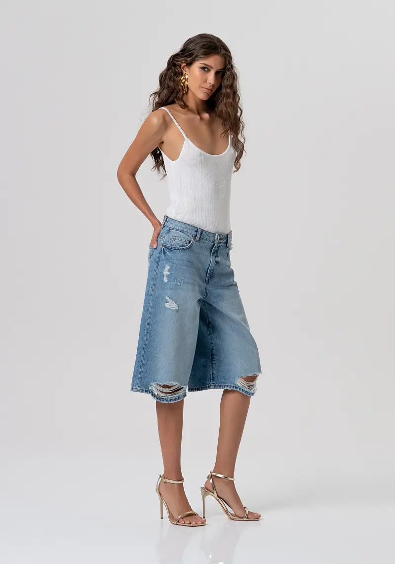 Fracomina Bermuda Denim 4241549 miniatura 2