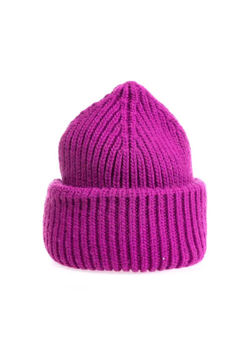 Berretto a cuffia con lurex