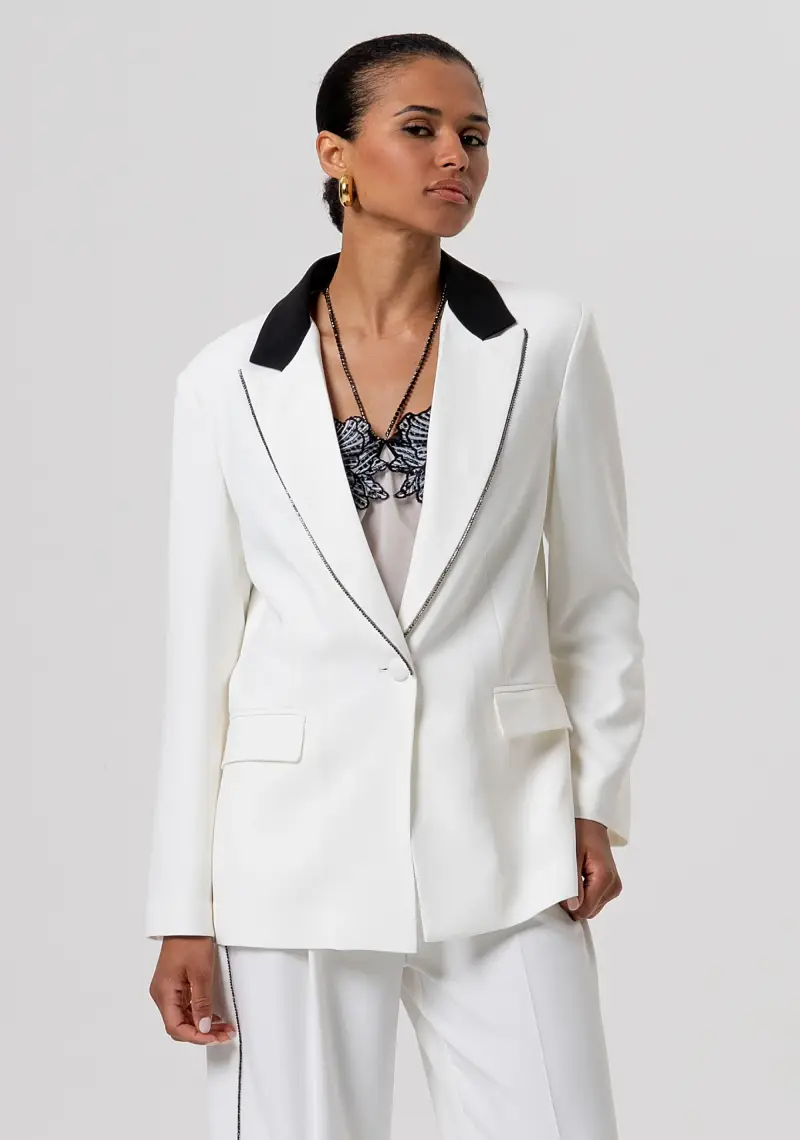 Blazer oversize lungo monopetto