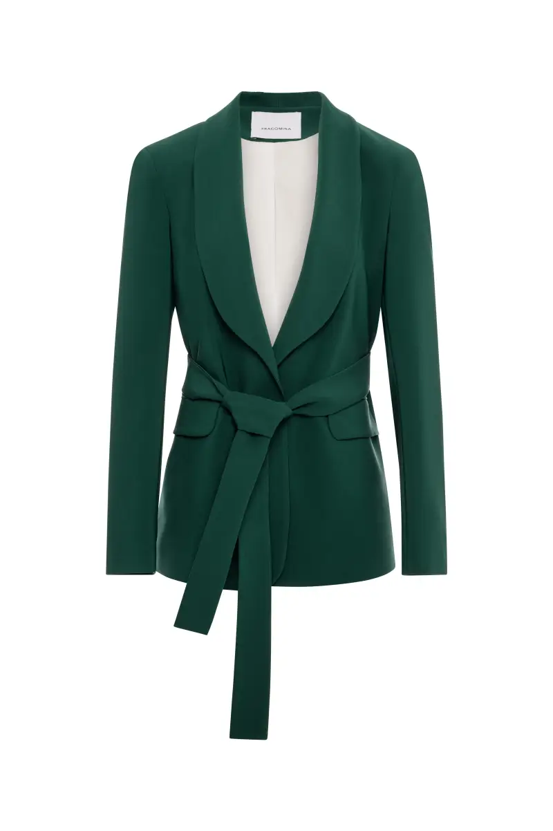 Blazer Sciallato con Cintura