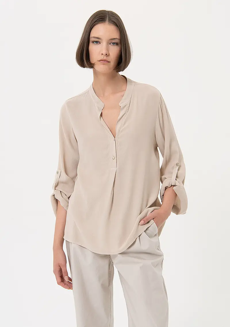 Blusa ampia in viscosa