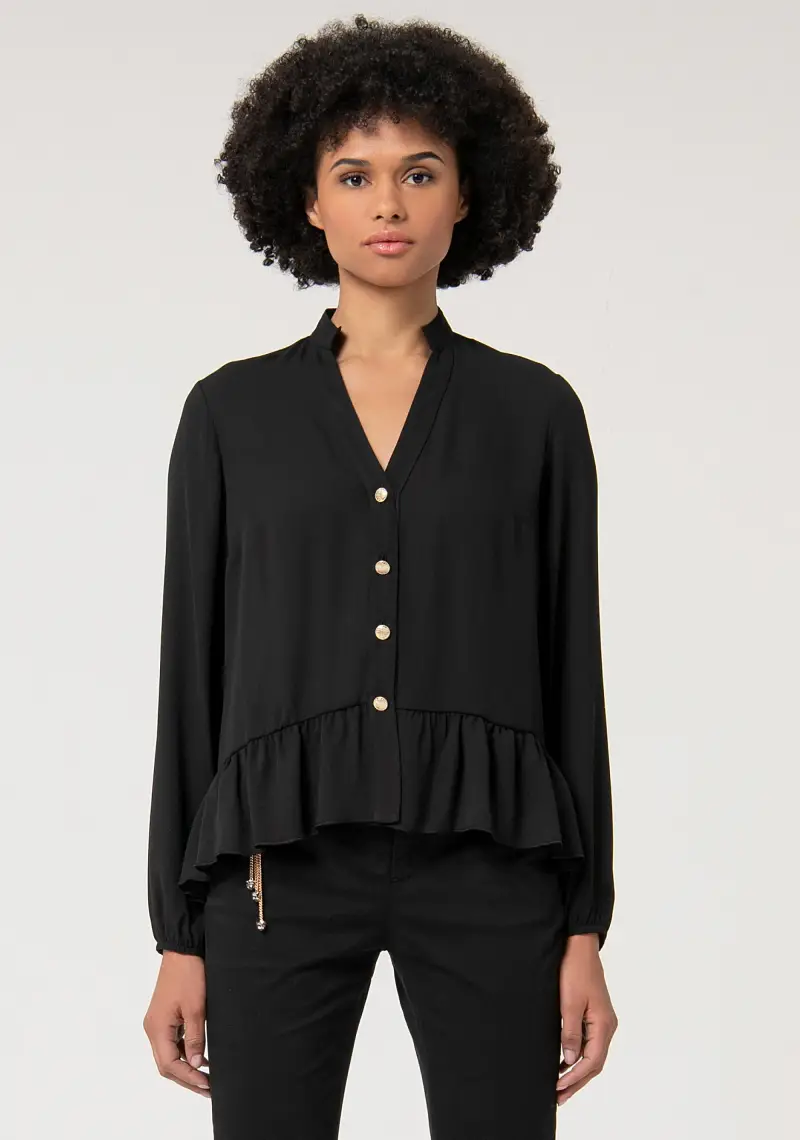 Blusa linea ad A in crepè