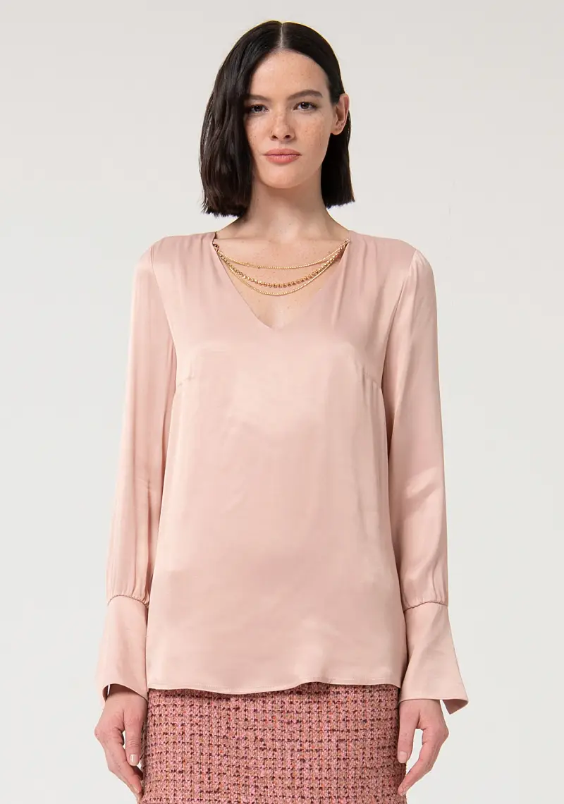 Blusa regular in viscosa