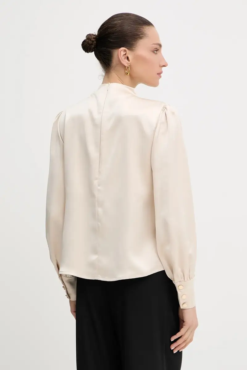 camicetta donna colore beige FR25WT1020W41101 miniatura 3