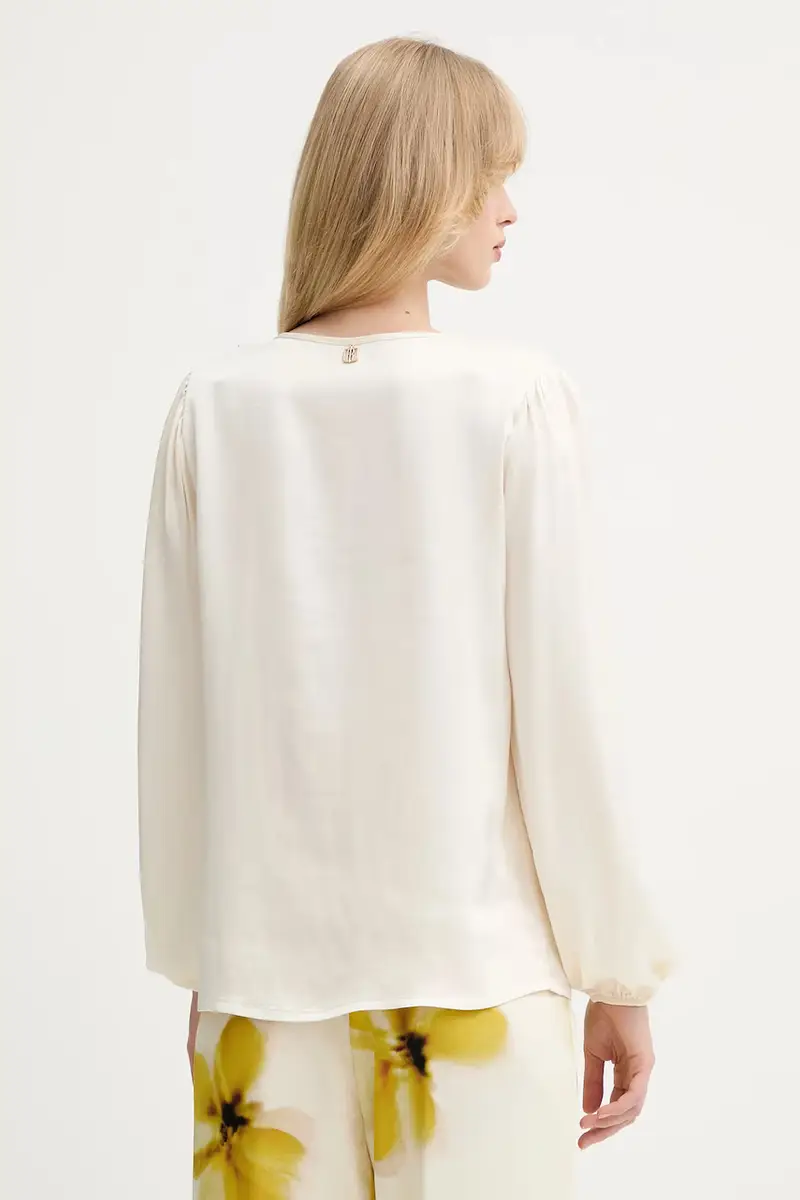 camicetta donna colore beige FS25WT1005W45101 miniatura 3