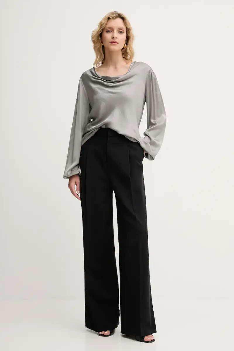 camicetta donna colore grigio FS25WT1004W45101 miniatura 2