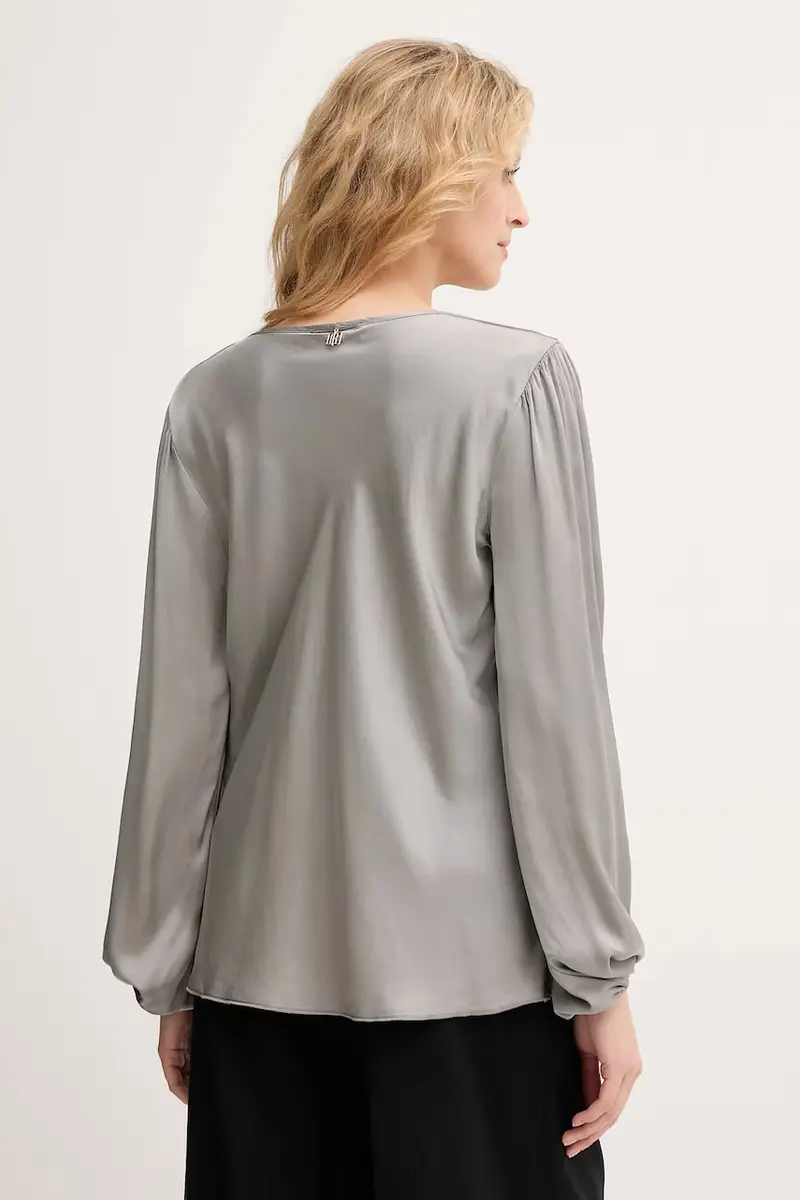 camicetta donna colore grigio FS25WT1004W45101 miniatura 3