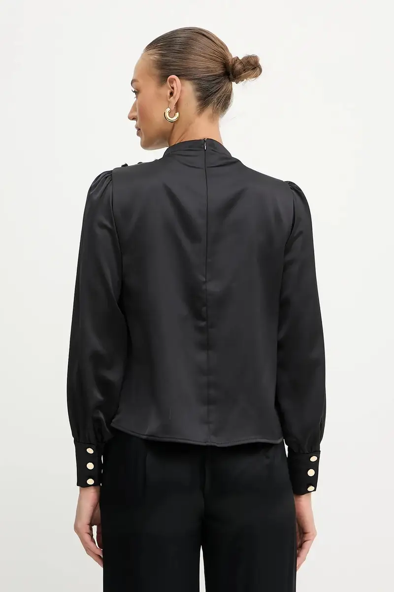 camicetta donna colore nero FR25WT1020W41101 miniatura 3