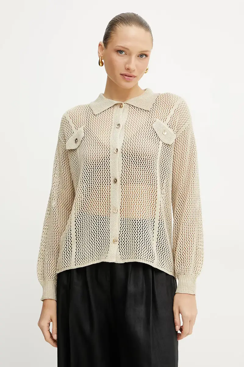 camicia donna colore beige FS25ST6006K514O7