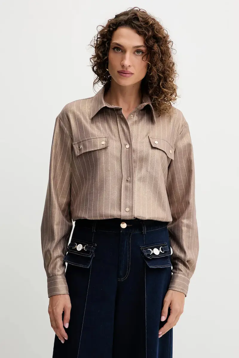 camicia donna colore beige FS25WT6011W479T4