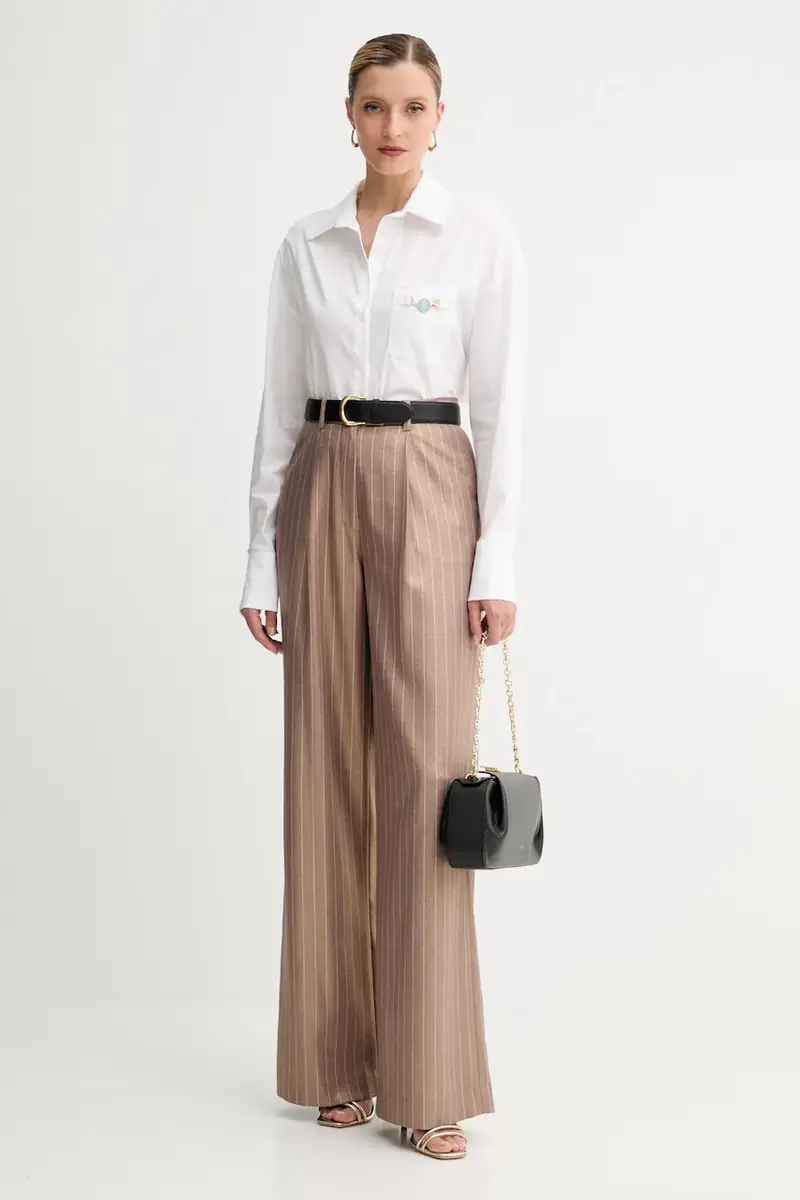 camicia donna colore bianco FS25WT6007W52001 miniatura 2