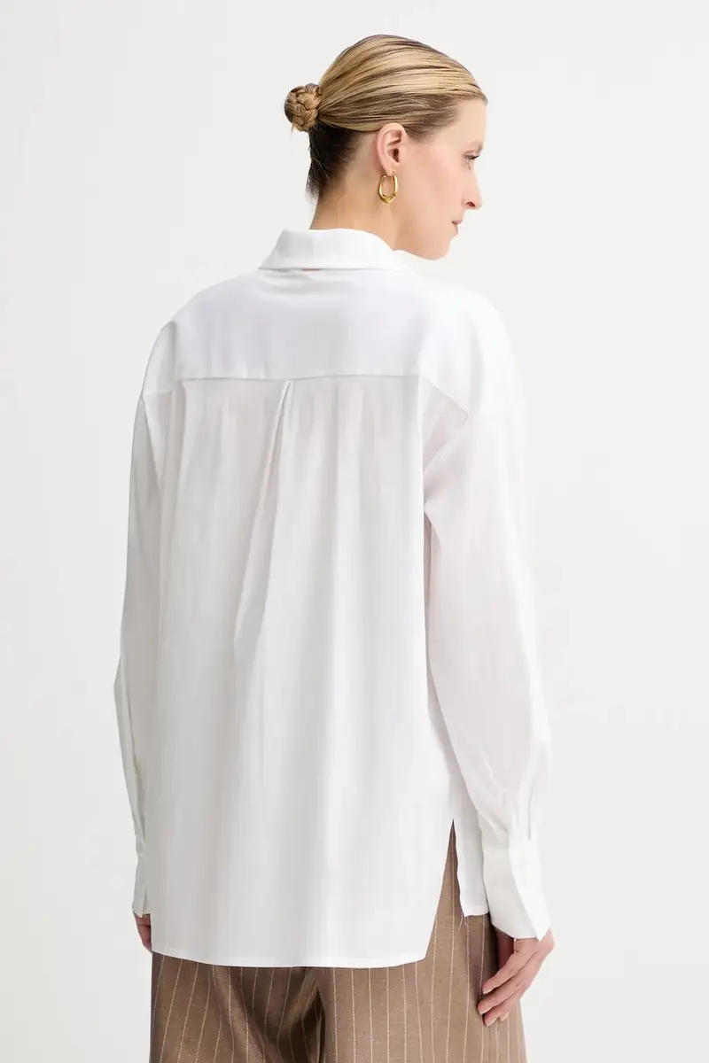 camicia donna colore bianco FS25WT6007W52001 miniatura 3