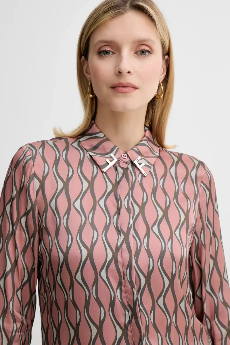 camicia donna colore rosa FS25WT6010W651K5 miniatura 4