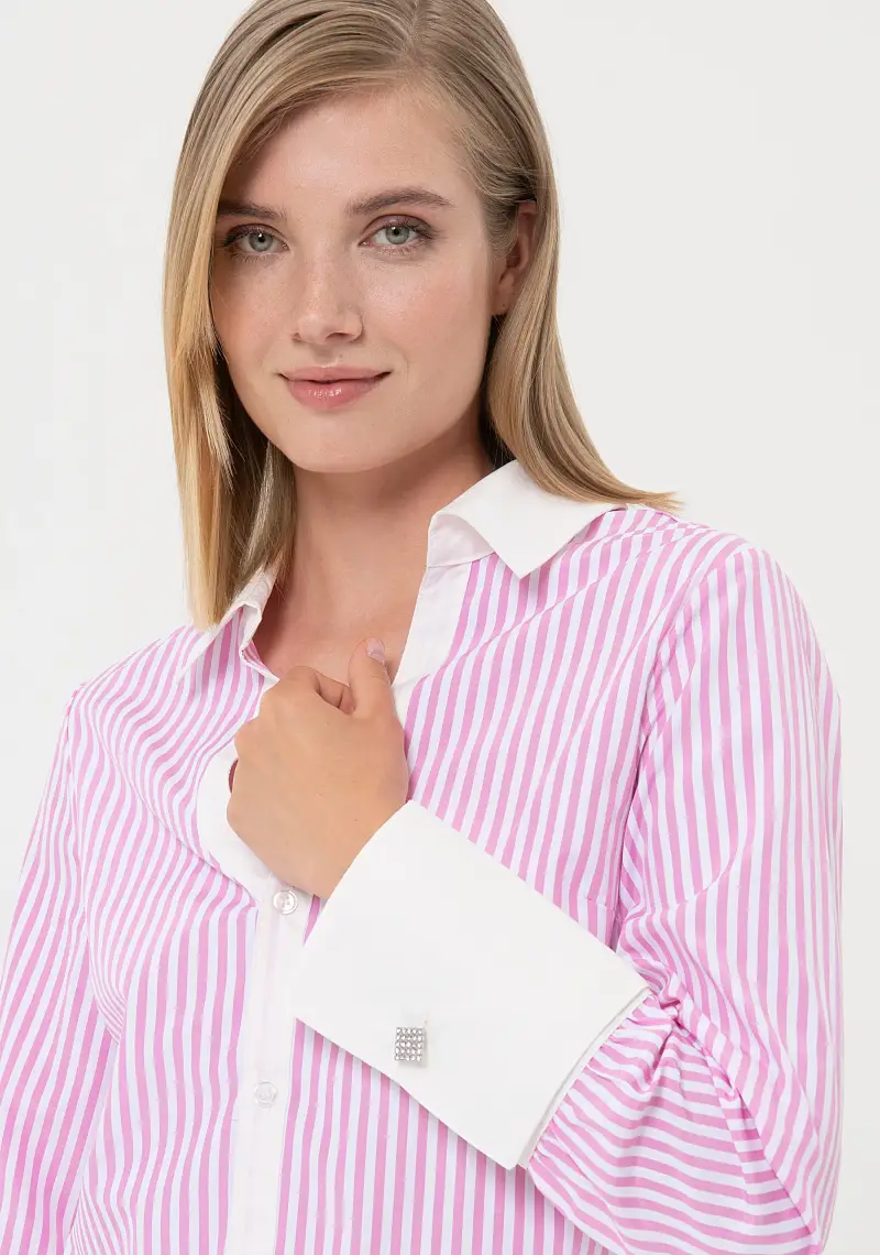 Camicia regular a righe miniatura 2