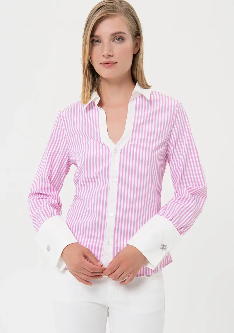Camicia regular a righe