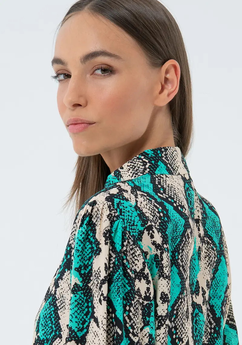 Camicia regular in fantasia animalier miniatura 2