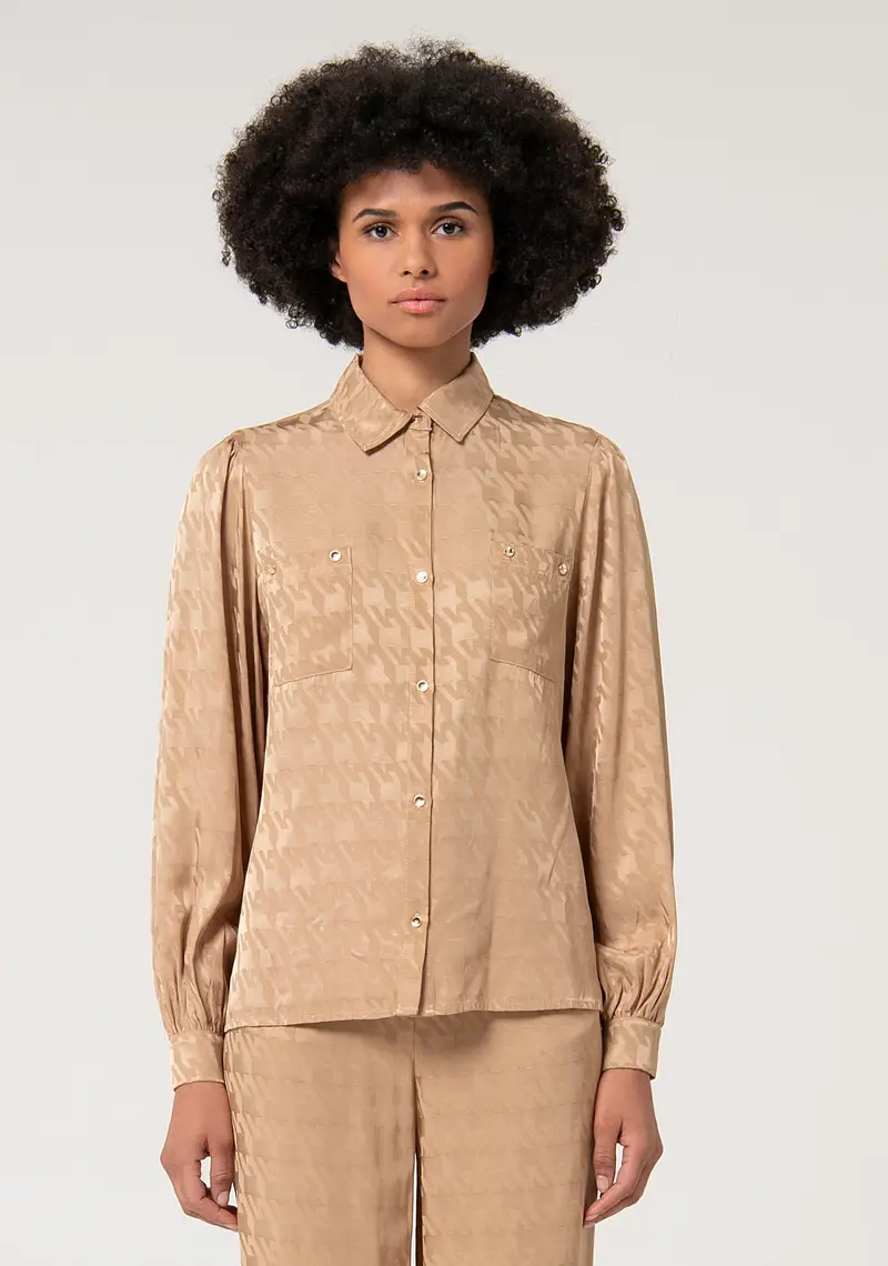 Camicia regular in fantasia