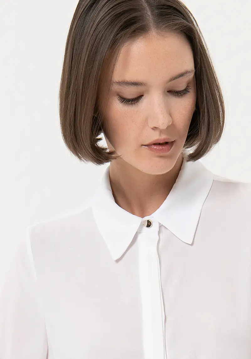 Camicia regular in georgette miniatura 2