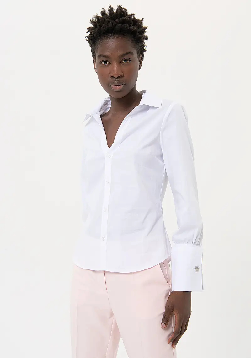 Camicia regular in popeline miniatura 2