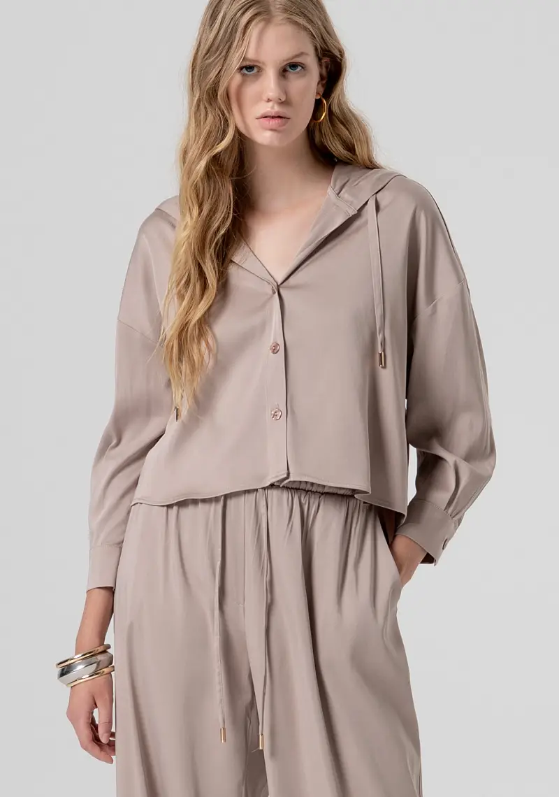 Camicia regular in tencel