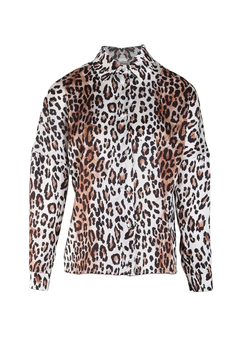 Camicia stampa animalier maniche lunghe