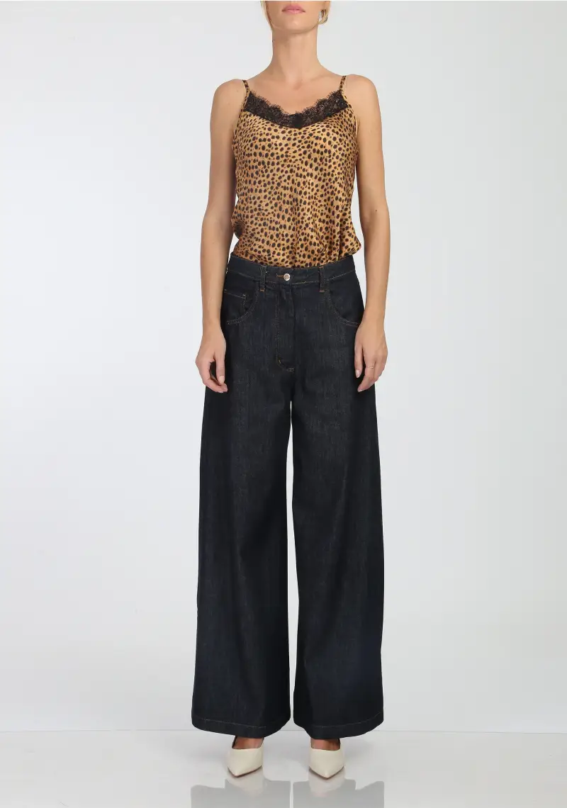 Canotta animalier con pizzo miniatura 2